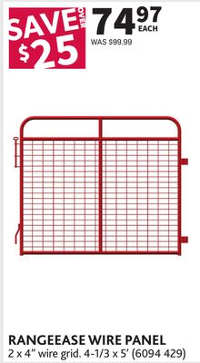 RANGEEASE WIRE PANEL