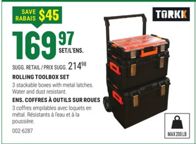 ROLLING TOOLBOX SET