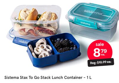 Sistema Stax To Go Stack Lunch Container