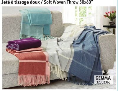 Soft Woven Throw GEMMA