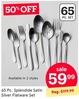 Splendide Satin Silver Flatware Set