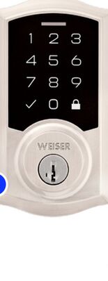 Weiser Satin nickel "Smartcode" Electronic Locks