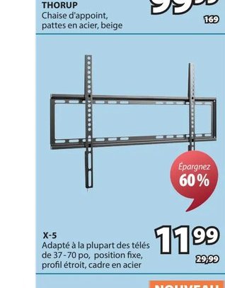 X-5 Support télé