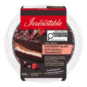 Gâteau explosion de framboises surgelé