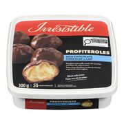 Profiteroles enrobées de chocolat surgelées