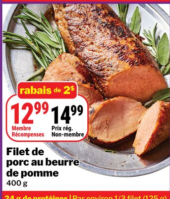 Filet de porc au beurre de pomme