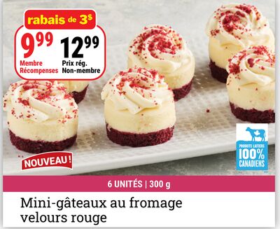 Mini-gâteaux au fromage velours rouge