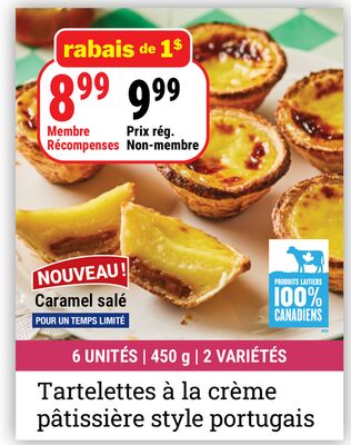 Tartelettes à la crème pâtissière style portugais