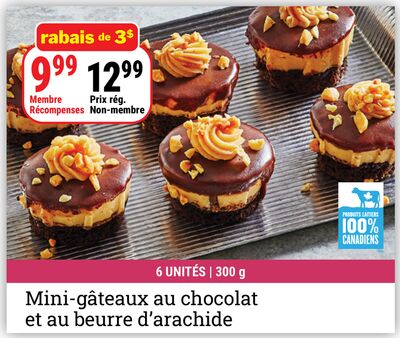 Mini-gâteaux au chocolat et au beurre d'arachide