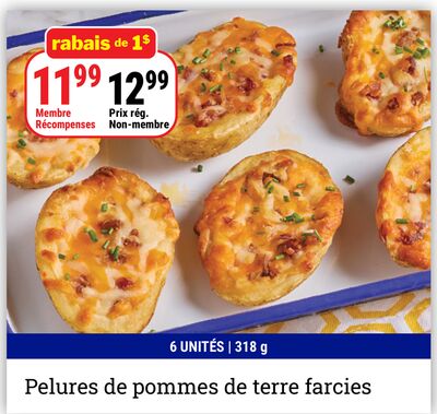 Pelures de pommes de terre farcies
