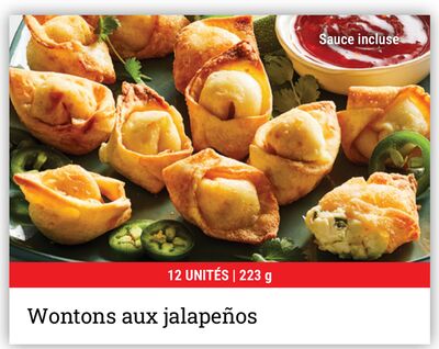 Wontons aux jalapeños