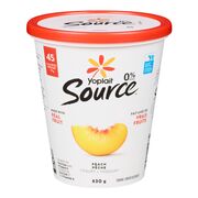 Yogourt aux pêches 0 %