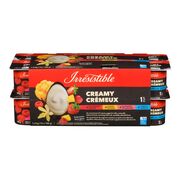 Yogourt crémeux à la vanille, fraise, mangue et framboise 1%