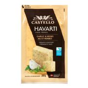 Fromage havarti à l'ail et aux herbes