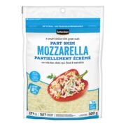 Fromage mozzarella partiellement écrémé râpé