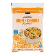 Mélange de fromages double cheddar râpés