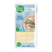 Fromage suisse tranché sans lactose