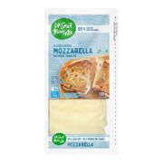 Fromage mozzarella tranché réduit en gras