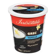 Yogourt grec à la vanille 0 %