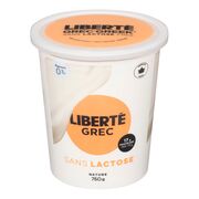 Yogourt nature sans lactose 0 %