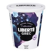 Yogourt à saveur de bleuet et mûre 2%