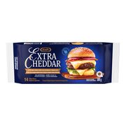 Produit de fromage cheddar en tranches épaisses