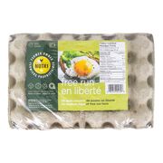 Œufs bruns moyens de poule en liberté