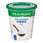 Yogourt grec nature biologique 4 %