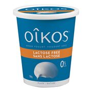 Yogourt grec sans lactose nature 0 %