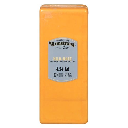 Fromage cheddar jaune doux entier 4,54 kg