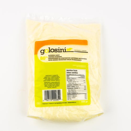 Fromage romano râpé 80% 500 g