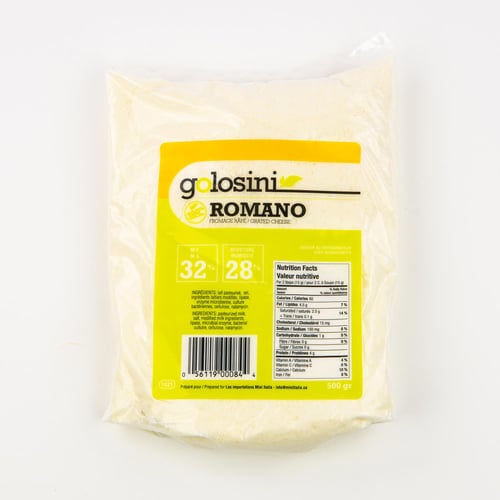 Fromage râpé romano 100% 500 g