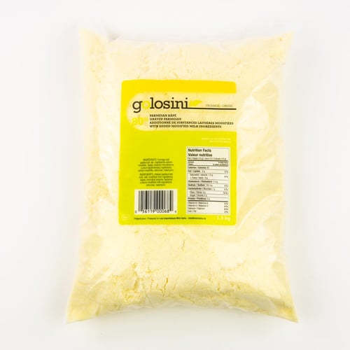 Fromage parmesan 80% râpé 1,5 kg