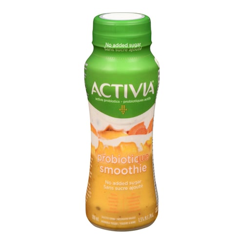 Smoothie avec probiotiques pêche et mangue 190 ml