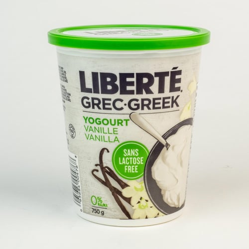 Yogourt grec vanille 750 g