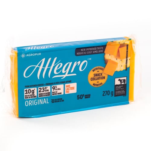 Cheddar jaune 9% 270 g
