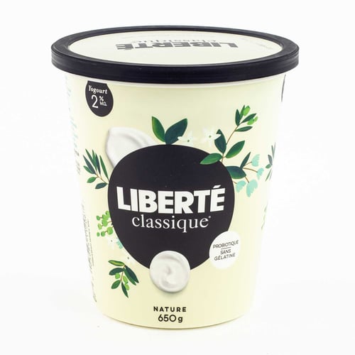 Yogourt nature 2% 650 g