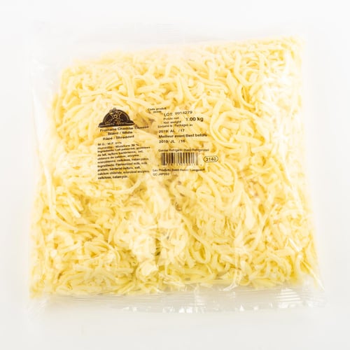 Cheddar blanc râpé 1 kg