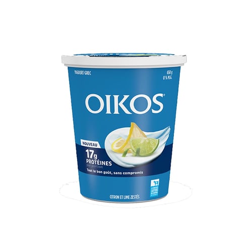 Yogourt grec lime citron 0% 650 g