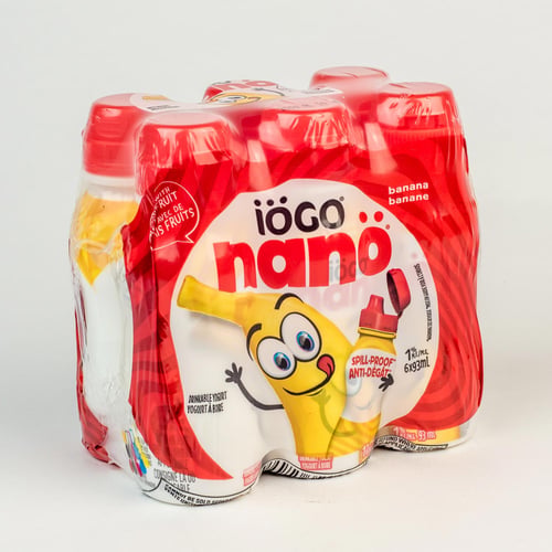 Yogourt à boire banane 6 x 93 ml