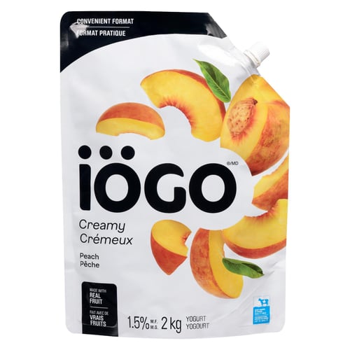 Yogourt pêche 1,5% 2 kg