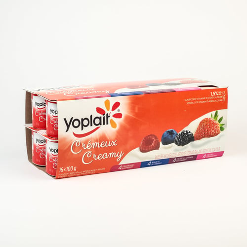 Yogourt crème et fruit x16
