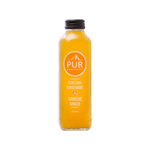 Kombucha au gingembre et curcuma biologique 414 ml