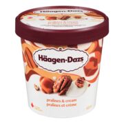 Crème glacée à saveur de pralines et crème