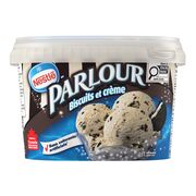 Crème glacée à saveur de biscuits et crème