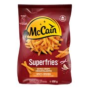 Frites épicées coupe régulière extra croustillantes surgelées