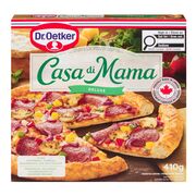 Pizza deluxe à croûte mince surgelée