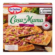 Pizza à croûte mince au bacon surgelée