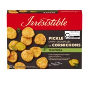 Croustilles de cornichons tempura surgelées