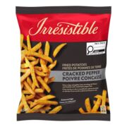 Frites épicées au poivre concassé surgelées